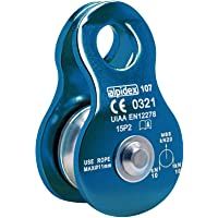ALPIDEX Polea de reenvío Mobile Pulley 20 kN - para Cuerdas Textiles de hasta 11 mm de diámetro - EN12278